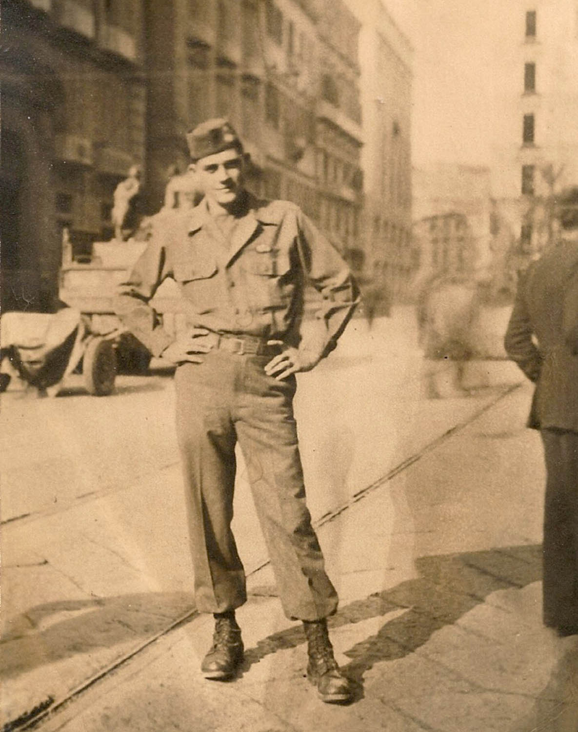 Pfc. Rodier in Italy 1943.